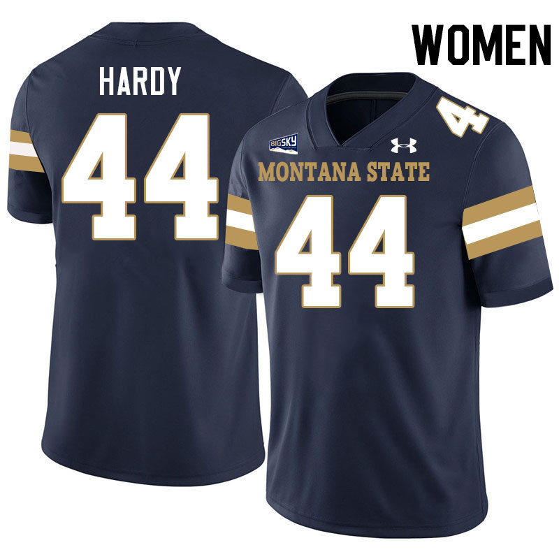 Women #44 Daniel Hardy Montana State Bobcats Jerseys Football Stitched-Navy